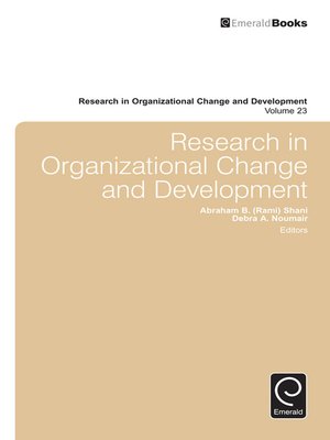 cover image of Research in Organizational Change and Development, Volume 23